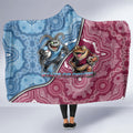 New South Wales And Queensland Hooded Blanket Cockroaches With Frogs Aboriginal Art