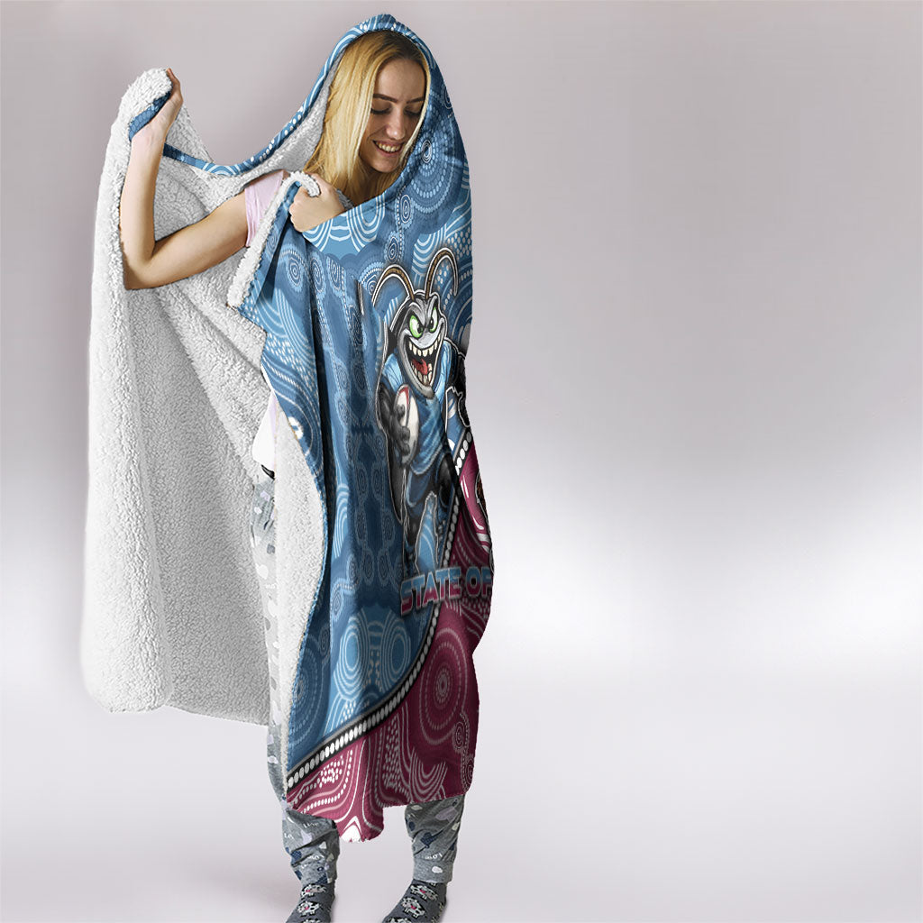 New South Wales And Queensland Hooded Blanket Cockroaches With Frogs Aboriginal Art