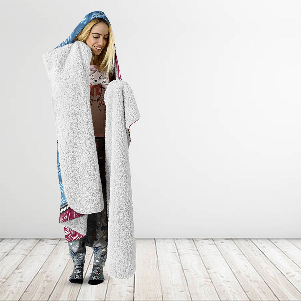 New South Wales And Queensland Hooded Blanket Cockroaches With Frogs Aboriginal Art