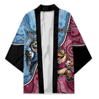 Personalised New South Wales And Queensland Kimono Cockroaches With Frogs Aboriginal Art