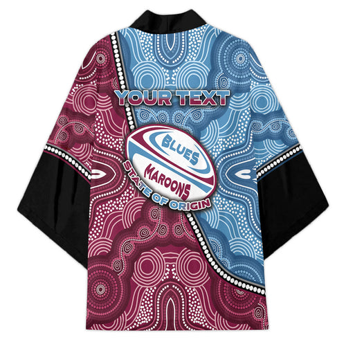 Personalised New South Wales And Queensland Kimono Cockroaches With Frogs Aboriginal Art