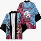 Personalised New South Wales And Queensland Kimono Cockroaches With Frogs Aboriginal Art