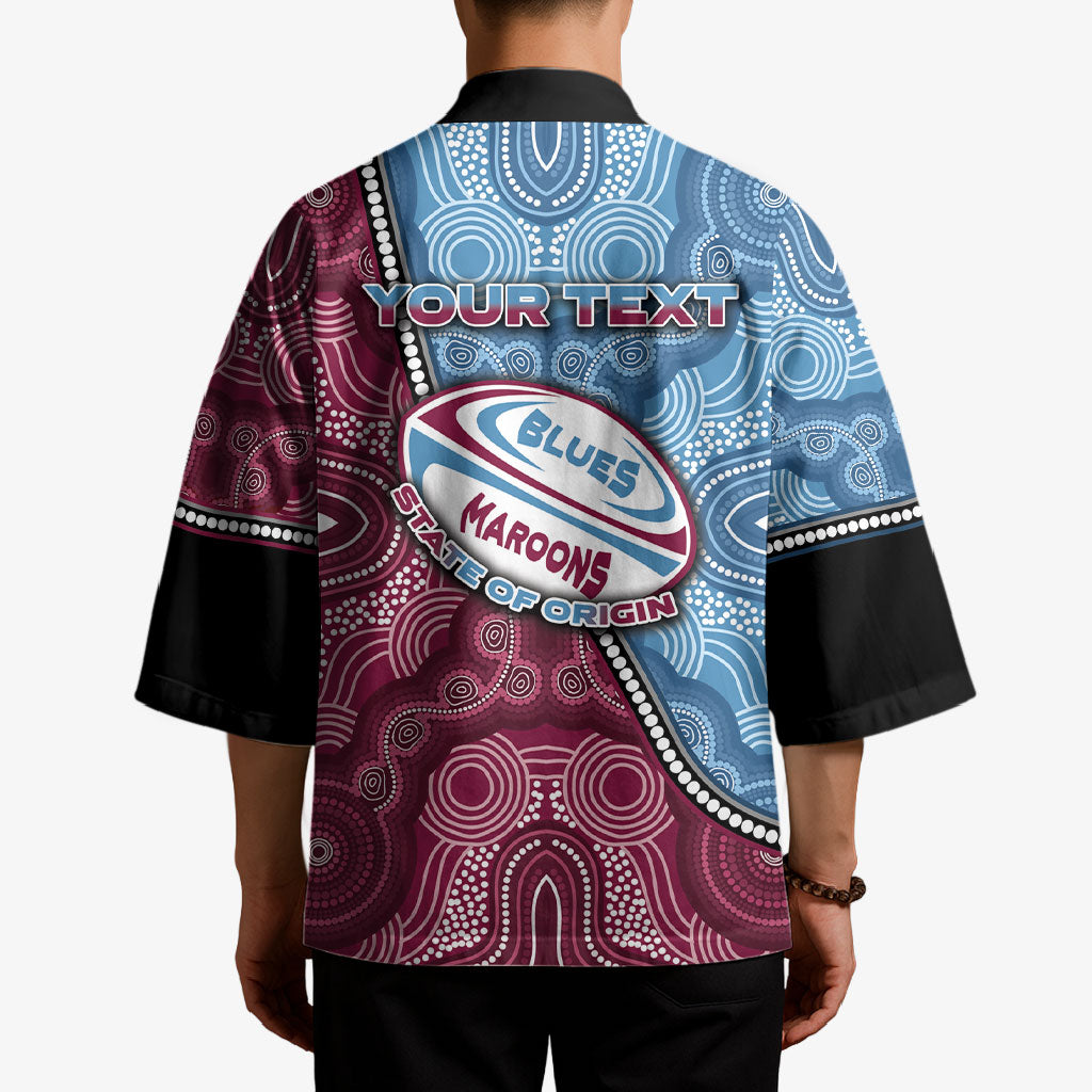 Personalised New South Wales And Queensland Kimono Cockroaches With Frogs Aboriginal Art