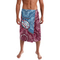 Personalised New South Wales And Queensland Lavalava Cockroaches With Frogs Aboriginal Art