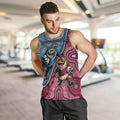 Personalised New South Wales And Queensland Men Tank Top Cockroaches With Frogs Aboriginal Art