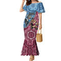 Personalised New South Wales And Queensland Mermaid Dress Cockroaches With Frogs Aboriginal Art