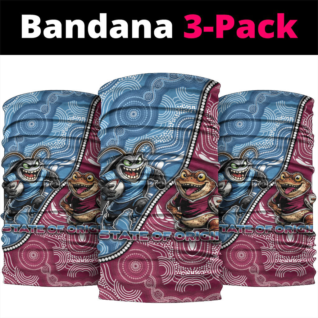 New South Wales And Queensland Neck Gaiter Cockroaches With Frogs Aboriginal Art