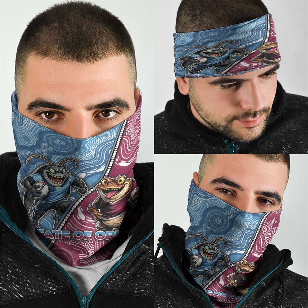 New South Wales And Queensland Neck Gaiter Cockroaches With Frogs Aboriginal Art