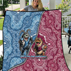 New South Wales And Queensland Quilt Cockroaches With Frogs Aboriginal Art