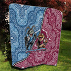 New South Wales And Queensland Quilt Cockroaches With Frogs Aboriginal Art