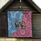 New South Wales And Queensland Quilt Cockroaches With Frogs Aboriginal Art