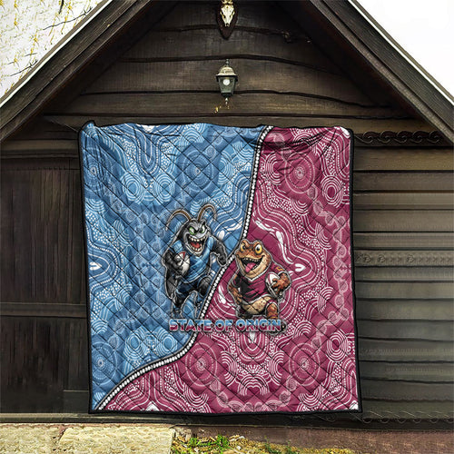 New South Wales And Queensland Quilt Cockroaches With Frogs Aboriginal Art
