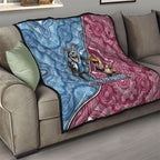 New South Wales And Queensland Quilt Cockroaches With Frogs Aboriginal Art