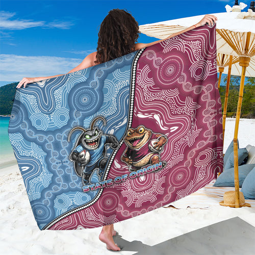 New South Wales And Queensland Sarong Cockroaches With Frogs Aboriginal Art