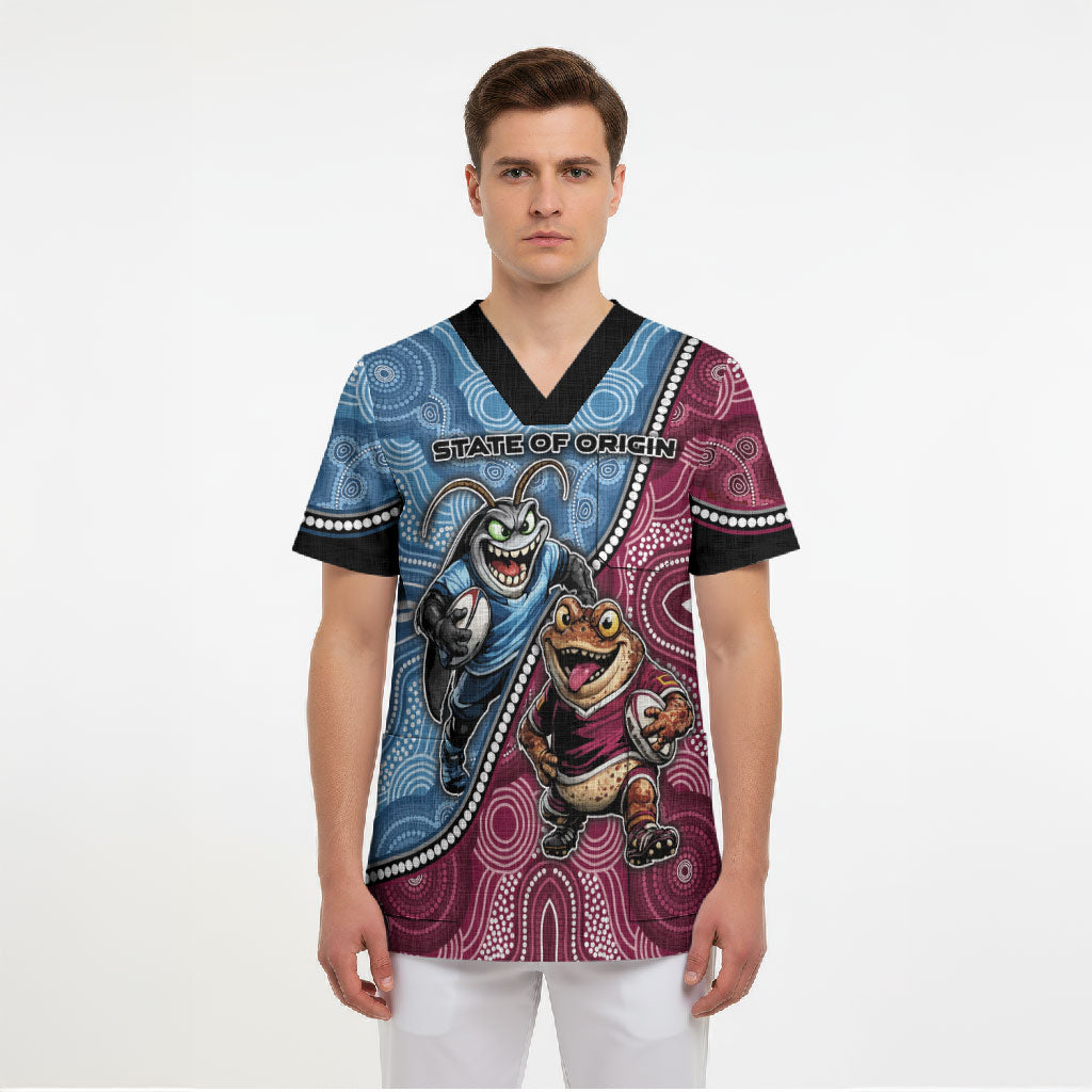 Personalised New South Wales And Queensland Scrub Top Cockroaches With Frogs Aboriginal Art