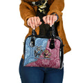 New South Wales And Queensland Shoulder Handbag Cockroaches With Frogs Aboriginal Art