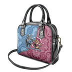 New South Wales And Queensland Shoulder Handbag Cockroaches With Frogs Aboriginal Art