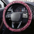 New South Wales And Queensland Steering Wheel Cover Cockroaches With Frogs Aboriginal Art