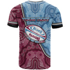 Personalised New South Wales And Queensland T Shirt Cockroaches With Frogs Aboriginal Art
