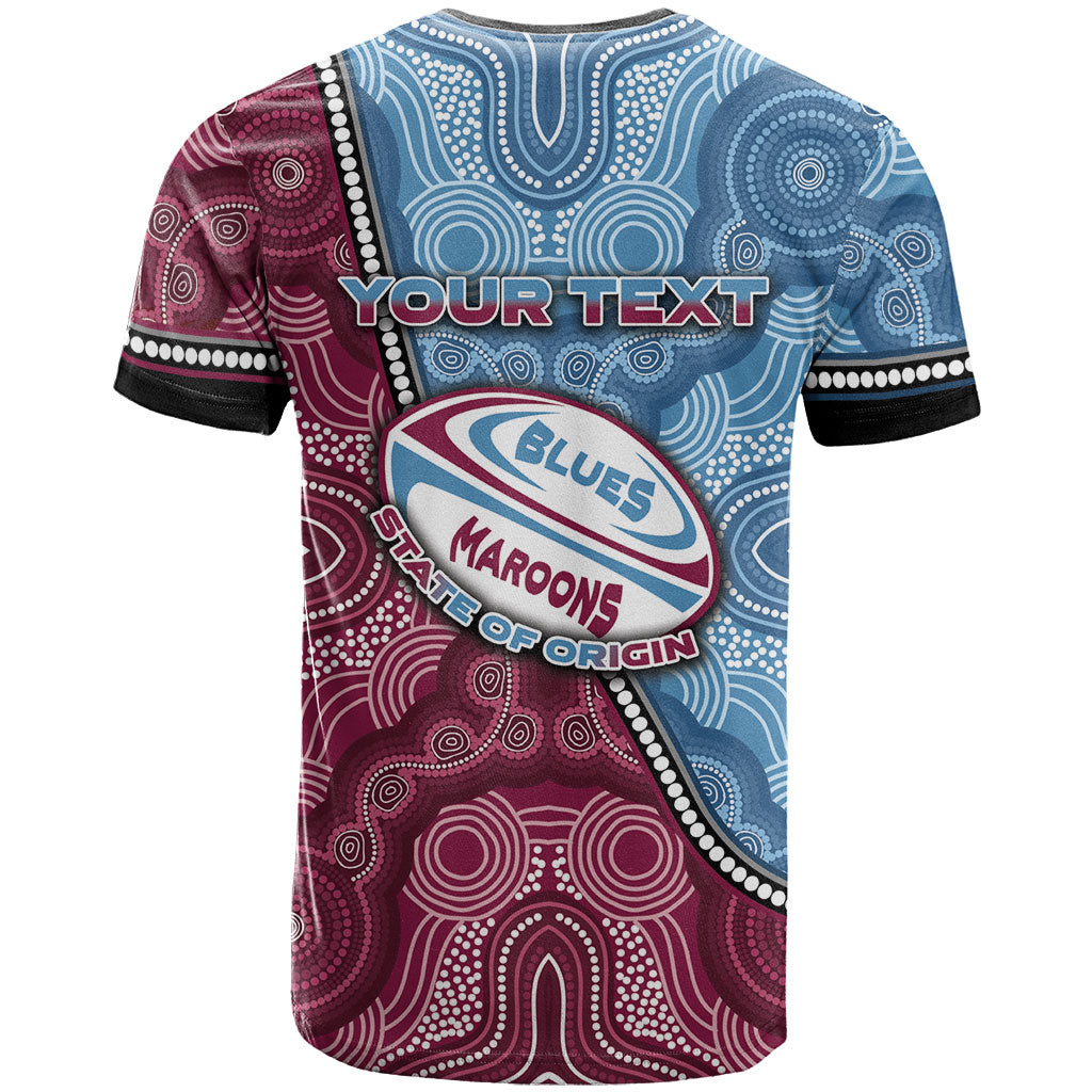 Personalised New South Wales And Queensland T Shirt Cockroaches With Frogs Aboriginal Art