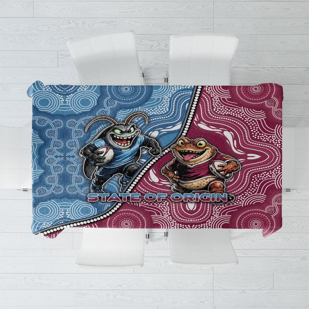 New South Wales And Queensland Tablecloth Cockroaches With Frogs Aboriginal Art