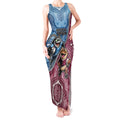 Personalised New South Wales And Queensland Tank Maxi Dress Cockroaches With Frogs Aboriginal Art