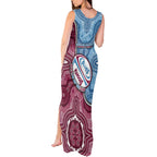 Personalised New South Wales And Queensland Tank Maxi Dress Cockroaches With Frogs Aboriginal Art