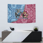New South Wales And Queensland Tapestry Cockroaches With Frogs Aboriginal Art