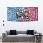 New South Wales And Queensland Tapestry Cockroaches With Frogs Aboriginal Art