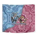 New South Wales And Queensland Tapestry Cockroaches With Frogs Aboriginal Art