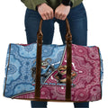 New South Wales And Queensland Travel Bag Cockroaches With Frogs Aboriginal Art
