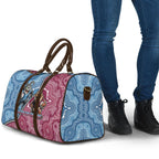 New South Wales And Queensland Travel Bag Cockroaches With Frogs Aboriginal Art