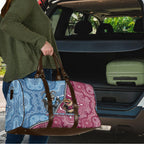 New South Wales And Queensland Travel Bag Cockroaches With Frogs Aboriginal Art