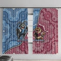 New South Wales And Queensland Window Curtain Cockroaches With Frogs Aboriginal Art
