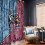 New South Wales And Queensland Window Curtain Cockroaches With Frogs Aboriginal Art