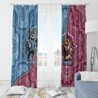 New South Wales And Queensland Window Curtain Cockroaches With Frogs Aboriginal Art