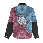 Personalised New South Wales And Queensland Women Casual Shirt Cockroaches With Frogs Aboriginal Art