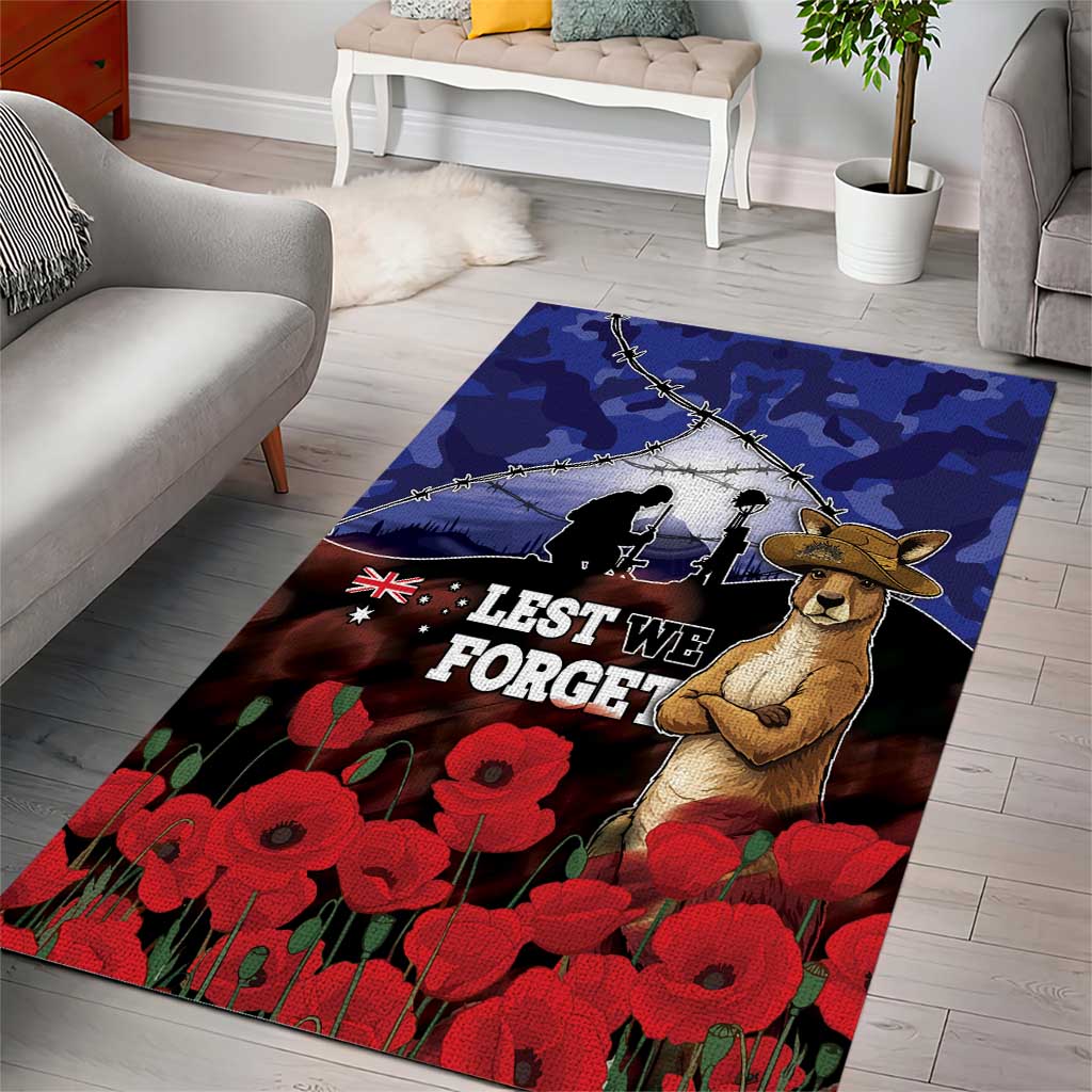 ANZAC Day Area Rug Lest We Forget