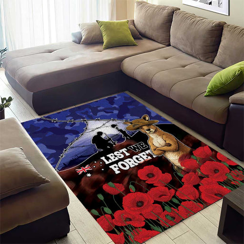 ANZAC Day Area Rug Lest We Forget