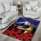 ANZAC Day Area Rug Lest We Forget
