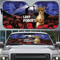 ANZAC Day Auto Sun Shade Lest We Forget