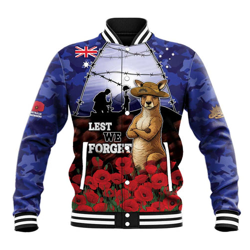 ANZAC Day Baseball Jacket Lest We Forget