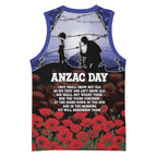 ANZAC Day Basketball Jersey Lest We Forget