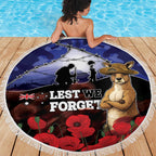 ANZAC Day Beach Blanket Lest We Forget