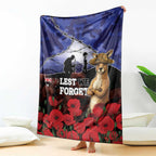ANZAC Day Blanket Lest We Forget