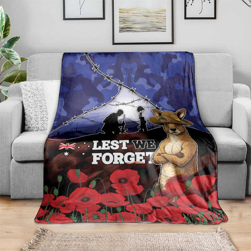 ANZAC Day Blanket Lest We Forget