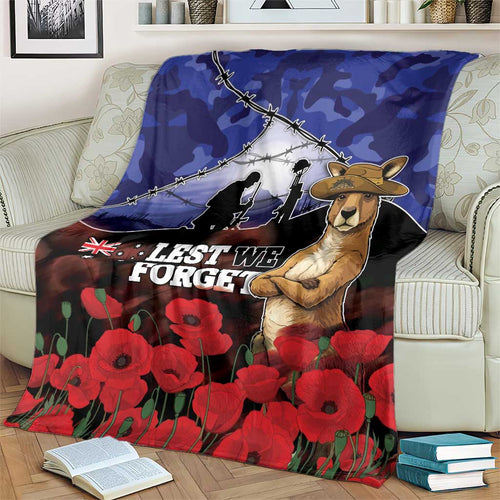 ANZAC Day Blanket Lest We Forget