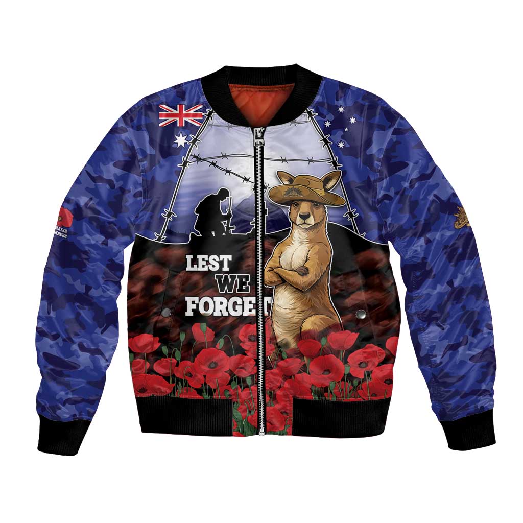 ANZAC Day Bomber Jacket Lest We Forget