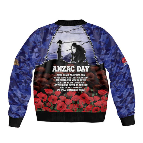 ANZAC Day Bomber Jacket Lest We Forget
