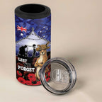 ANZAC Day 4 in 1 Can Cooler Tumbler Lest We Forget